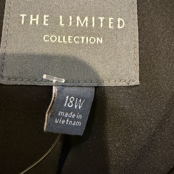 The Limited Womens Black One Button Blazer Size 18 Lined Stretch Career - Picture 9 of 12